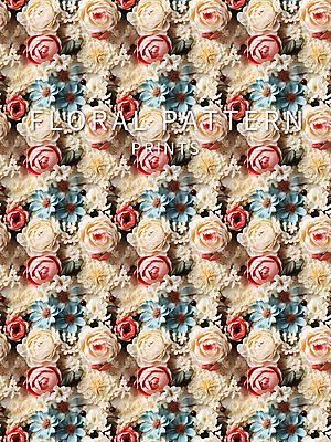 PSD 편집이미지 꽃 백그라운드 꽃무늬 패턴 사람없음 직물 인쇄 디지털합성 이미지편집 식물 무늬 파일형식