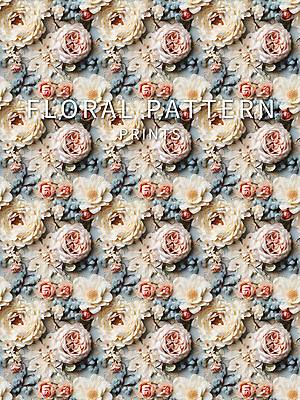 PSD 편집이미지 꽃 백그라운드 꽃무늬 패턴 사람없음 직물 인쇄 디지털합성 이미지편집 식물 무늬 파일형식