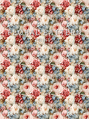 PSD 편집이미지 꽃 백그라운드 꽃무늬 패턴 사람없음 직물 인쇄 디지털합성 이미지편집 식물 무늬 파일형식