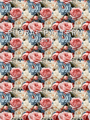 PSD 편집이미지 꽃 백그라운드 꽃무늬 패턴 사람없음 직물 인쇄 디지털합성 이미지편집 식물 무늬 파일형식