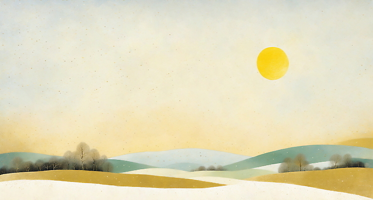 JPG 나무 백그라운드 일러스트 자연 하늘 산 초원 사람없음 태양 일출 국내일러스트 AI일러스트 AI콘텐츠 자연요소 식물 노을 생태계 파일형식