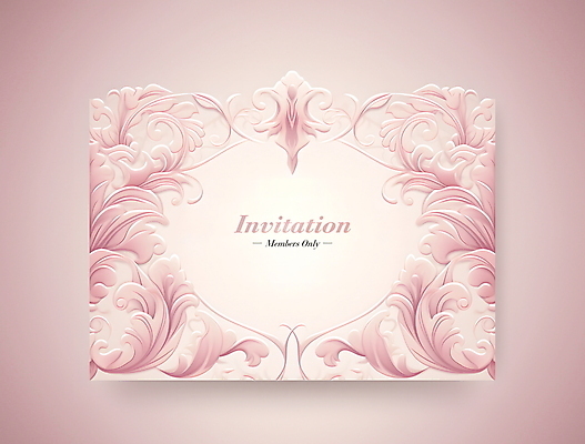 PSD 편집이미지 분홍색 프레임 사람없음 장식 디지털합성 초대장 편집소스 아르누보 이미지편집 카드프레임 컬러 카드_감사 미술 파일형식