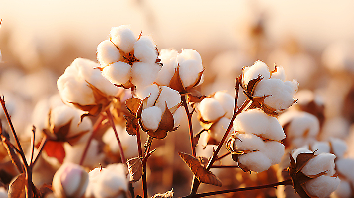 JPG 식물 편집이미지 밭 풍경 사람없음 노을 솜 디지털합성 목화솜 편집실사 AI포토 AI콘텐츠 자연요소 농업 CG 파일형식