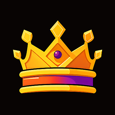 PSD 아이콘 왕관 사람없음 장식 판타지 노란색 게임 황금 보석 오브젝트 보물 UI 2D아이콘 컬러 상상 놀이 광석 파일형식
