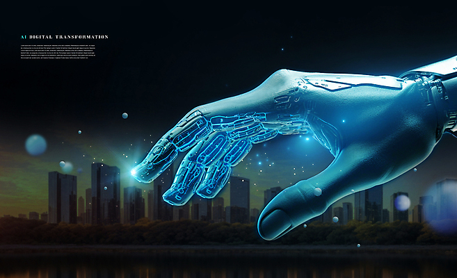 PSD 편집이미지 손 미래 사람없음 빛 희망 기계 변화 미래도시 기술혁신 로봇팔 AI_인공지능 이미지편집 감정 컨셉 신체부위 도시 로봇 혁명 파일형식