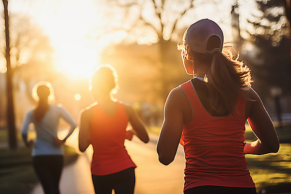 JPG 편집이미지 여자 건강 사람 상반신 성인 세명 달리기 운동 주황색 일몰 유산소운동 러닝 성인여자만 편집실사 AI포토 AI콘텐츠 컬러 모션 노을 CG 여자만 성인만 파일형식