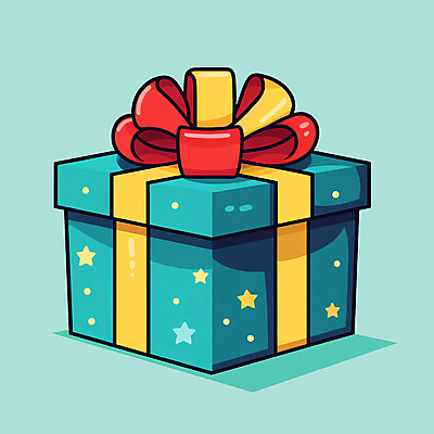 PSD 리본 일러스트 포장 선물 이벤트 사람없음 선물상자 상자 오브젝트 청록색 패키지 서프라이즈 국내일러스트 컬러 컨셉 파일형식