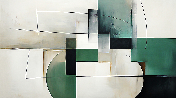 JPG 도형 백그라운드 일러스트 페인팅 사람없음 초록색 사각형 디지털합성 모던 국내일러스트 AI일러스트 AI콘텐츠 컬러 파일형식