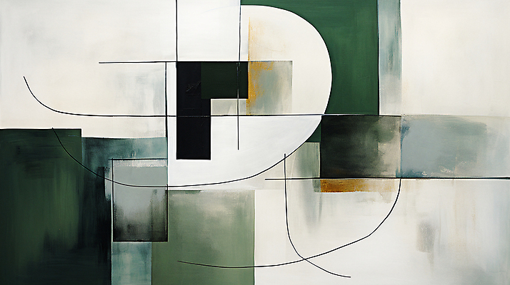 JPG 도형 백그라운드 일러스트 페인팅 사람없음 초록색 사각형 디지털합성 모던 국내일러스트 AI일러스트 AI콘텐츠 컬러 파일형식