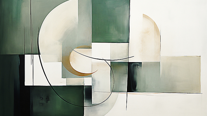 JPG 도형 백그라운드 일러스트 페인팅 사람없음 초록색 사각형 디지털합성 모던 국내일러스트 AI일러스트 AI콘텐츠 컬러 파일형식