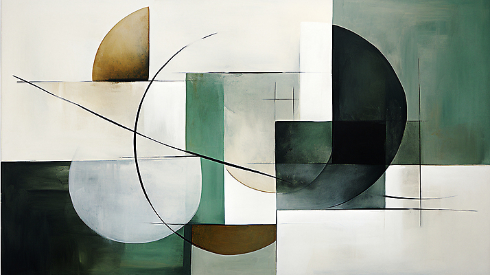 JPG 도형 백그라운드 일러스트 페인팅 사람없음 초록색 사각형 디지털합성 모던 국내일러스트 AI일러스트 AI콘텐츠 컬러 파일형식