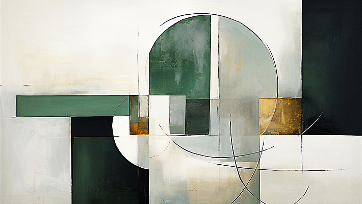 JPG 도형 백그라운드 일러스트 페인팅 사람없음 초록색 사각형 디지털합성 모던 국내일러스트 AI일러스트 AI콘텐츠 컬러 파일형식