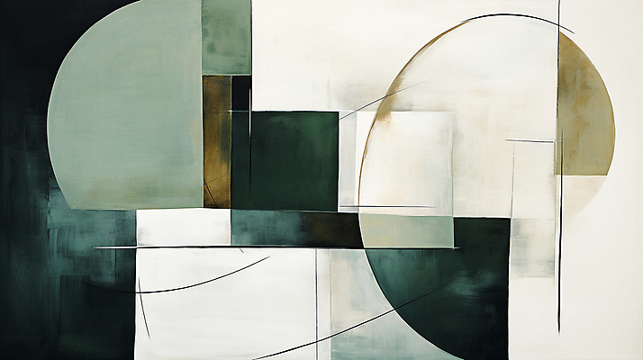 JPG 도형 백그라운드 일러스트 페인팅 사람없음 초록색 사각형 디지털합성 모던 국내일러스트 AI일러스트 AI콘텐츠 컬러 파일형식