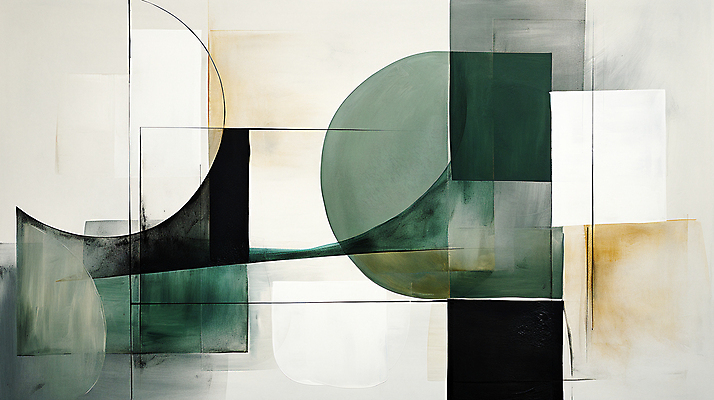 JPG 도형 백그라운드 일러스트 페인팅 사람없음 초록색 사각형 디지털합성 모던 국내일러스트 AI일러스트 AI콘텐츠 컬러 파일형식