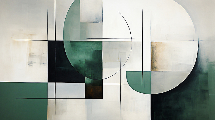 JPG 도형 백그라운드 일러스트 페인팅 사람없음 초록색 사각형 디지털합성 모던 국내일러스트 AI일러스트 AI콘텐츠 컬러 파일형식