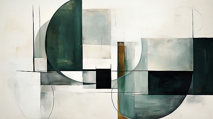 JPG 도형 백그라운드 일러스트 페인팅 사람없음 초록색 사각형 디지털합성 모던 국내일러스트 AI일러스트 AI콘텐츠 컬러 파일형식