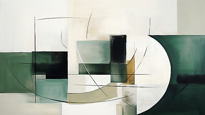 JPG 도형 백그라운드 일러스트 페인팅 사람없음 초록색 사각형 디지털합성 모던 국내일러스트 AI일러스트 AI콘텐츠 컬러 파일형식