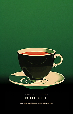 PSD 디자인 포스터 커피 음료 겨울 일러스트 따뜻함 타이포그라피 사람없음 그래픽 초록색 머그컵 커피잔 컵받침 국내일러스트 문자 계절 컬러 잔 컵 받침대 파일형식