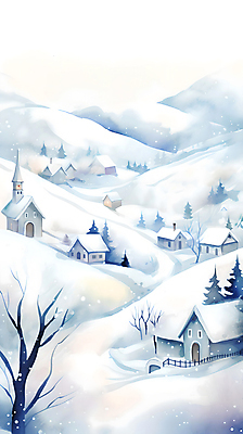 JPG 나무 하늘색 백그라운드 겨울 일러스트 페인팅 하늘 수채화 산 주택 풍경 사람없음 울타리 교회 마을 흰색 눈 언덕 눈덮임 국내일러스트 AI일러스트 AI콘텐츠 자연요소 식물 계절 컬러 컨셉 종교건축 날씨 건물 파란색 담장 파일형식