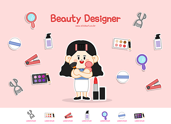 전신 여자 일러스트 직업캐릭터 한명 들기 성인 뷰티 화장품 거울 립스틱 디자이너 향수 손거울 퍼프 헤어롤 메이크업아티스트 아이섀도 뷰러 고데기 성인여자한명만 월간캐릭터 일러캐릭터 AI파일 직업 캐릭터 1 모션 사람 화장용품 미용용품 헤어용품 여자한명만 성인여자만 파일형식 벡터
