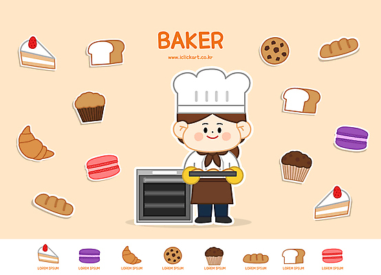 전신 여자 빵 일러스트 직업캐릭터 요리사모자 한명 들기 성인 제과제빵 케이크 오븐 바게트 크루아상 식빵 머핀 마카롱 제빵사 초코칩쿠키 성인여자한명만 월간캐릭터 일러캐릭터 AI파일 직업 캐릭터 모자_잡화 1 음식 모션 디저트 사람 요리사 가전제품 초코칩 초코쿠키 여자한명만 성인여자만 파일형식 벡터