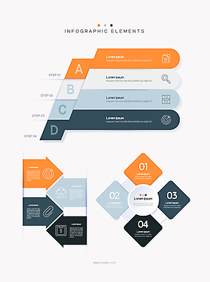화살표 일러스트 비즈니스 사람없음 그래픽 인포그래픽 마름모 단계 순서 엘리먼트 타임라인 국내일러스트 AI파일 도형 파일형식 벡터