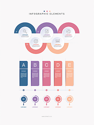 일러스트 비즈니스 사람없음 그래픽 사각형 인포그래픽 원형 단계 순서 엘리먼트 타임라인 국내일러스트 AI파일 도형 파일형식 벡터