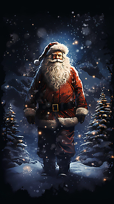 JPG 나무 노년 남자 크리스마스 겨울 일러스트 한명 서기 산타클로스 어둠 눈 눈내림 노인남자한명만 국내일러스트 AI일러스트 AI콘텐츠 자연요소 식물 1 계절 기념일 모션 날씨 눈_날씨 사람 성인 남자한명만 노인남자만 파일형식