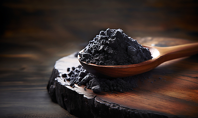 JPG 편집이미지 사람없음 목재 숟가락 검은색 가루 오브젝트 숯 재 편집실사 AI포토 AI콘텐츠 나무 컬러 재료 수저 CG 파일형식