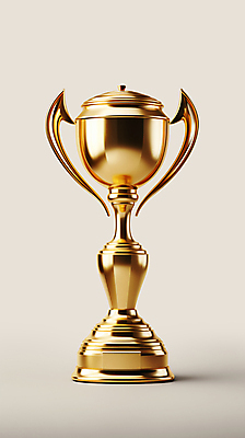 PSD 편집이미지 사람없음 3D 금속 금색 우승 트로피 디지털합성 광택 시상 편집소스 편집3D 컬러 재질 최고 상_우승 파일형식