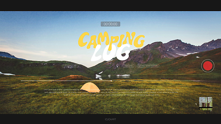 템플릿 자연 산 텐트 풍경 초원 사람없음 캠핑 재생 영상 녹화 브이로그 유튜브 썸네일 이미지템플릿 AI파일 라이프스타일 레저 캠핑도구 생태계 동영상 파일형식 벡터