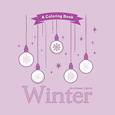 별 리본 겨울 일러스트 전구 눈꽃 사람없음 보라색 스케치 라인아트 드로잉 눈꽃무늬 젠탱글 오너먼트 국내일러스트 AI파일 자연요소 계절 선 컬러 크리스마스장식 무늬 눈_날씨 미술 파일형식 벡터