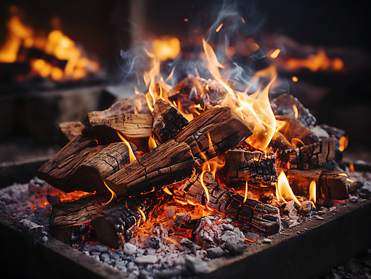 JPG 편집이미지 불꽃 휴식 사람없음 어둠 캠핑 장작 모닥불 캠핑장 숯 편집실사 AI포토 AI콘텐츠 컨셉 불 레저 CG 파일형식