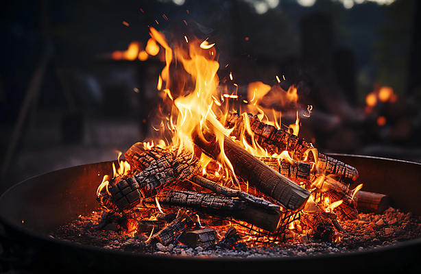 JPG 편집이미지 불꽃 휴식 사람없음 어둠 캠핑 장작 모닥불 캠핑장 숯 편집실사 AI포토 AI콘텐츠 컨셉 불 레저 CG 파일형식