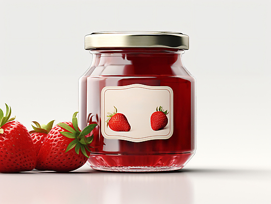 JPG 편집이미지 딸기 디저트 사람없음 디지털합성 오브젝트 딸기잼 과일잼 편집실사 AI포토 AI콘텐츠 음식 과일 잼 CG 파일형식