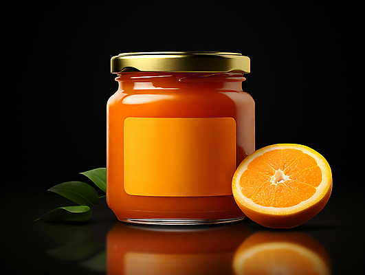 JPG 편집이미지 잎 오렌지 디저트 사람없음 주황색 디지털합성 오브젝트 과일잼 마멀레이드 오렌지마멀레이드 편집실사 AI포토 AI콘텐츠 식물 음식 컬러 과일 잼 CG 파일형식