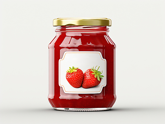 JPG 편집이미지 딸기 디저트 사람없음 빨간색 디지털합성 오브젝트 딸기잼 과일잼 편집실사 AI포토 AI콘텐츠 음식 컬러 과일 잼 CG 파일형식