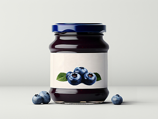 JPG 편집이미지 디저트 사람없음 남색 디지털합성 오브젝트 블루베리 과일잼 블루베리잼 편집실사 AI포토 AI콘텐츠 음식 컬러 과일 잼 CG 파일형식