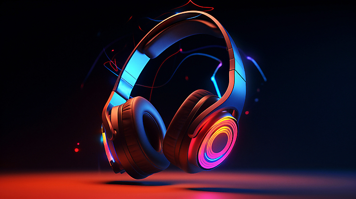 JPG 편집이미지 음향기기 사람없음 헤드셋 디지털합성 블루투스 편집실사 AI포토 AI콘텐츠 전자제품 헤드폰 CG 파일형식