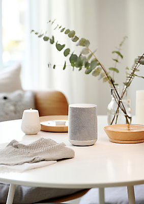 JPG 편집이미지 음악 탁자 실내 사람없음 인테리어 꽃병 스피커 디지털합성 블루투스 편집실사 AI포토 AI콘텐츠 디자인 꽃 음향기기 가구 문화예술 내부 CG 파일형식