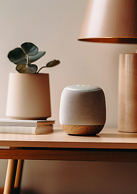 JPG 편집이미지 화분 음악 탁자 실내 사람없음 책 인테리어 스피커 스탠드 디지털합성 블루투스 2025년 트렌드컬러 편집실사 모카무스 AI포토 AI콘텐츠 디자인 컬러 음향기기 가구 문화예술 조명 내부 연도 CG 파일형식