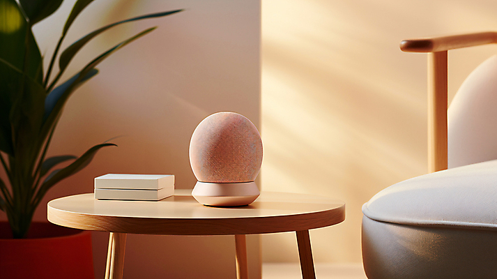 JPG 편집이미지 음악 탁자 실내 사람없음 책 인테리어 소파 스피커 디지털합성 블루투스 편집실사 AI포토 AI콘텐츠 디자인 음향기기 가구 의자 문화예술 내부 CG 파일형식