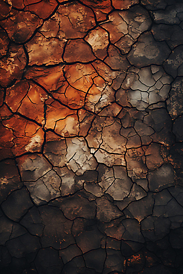 JPG 편집이미지 자연 건조 사람없음 갈색 환경 흙 균열 땅 디지털합성 가뭄 편집실사 AI포토 AI콘텐츠 컬러 모션 날씨 CG 생태계 파일형식