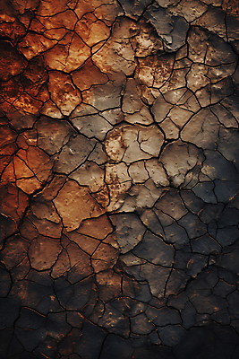 JPG 편집이미지 자연 건조 사람없음 갈색 환경 흙 균열 땅 디지털합성 가뭄 편집실사 AI포토 AI콘텐츠 컬러 모션 날씨 CG 생태계 파일형식