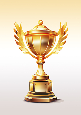 PSD 일러스트 사람없음 금색 우승 수상_상을받음 트로피 오브젝트 시상 국내일러스트 컬러 최고 상_우승 파일형식