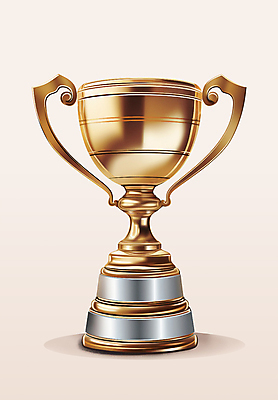 PSD 일러스트 사람없음 금색 우승 수상_상을받음 은색 트로피 오브젝트 시상 국내일러스트 컬러 최고 상_우승 파일형식