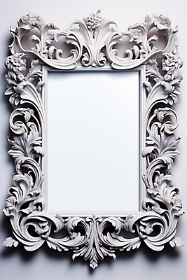 JPG 편집이미지 프레임 액자틀 사람없음 거울 흰색 빈티지 화려 합성 편집실사 AI포토 AI콘텐츠 컬러 액자 컨셉 틀 CG 파일형식
