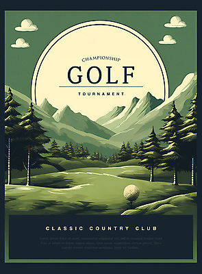 PSD 나무 구름 포스터 일러스트 골프장 자연 산 골프공 풍경 잔디 사람없음 초록색 빈티지 국내일러스트 자연요소 식물 컬러 컨셉 골프 공 스포츠시설 골프용품 생태계 파일형식