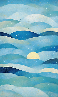 JPG 호수 파도 바다 일러스트 자연 새해 풍경 사람없음 파란색 태양 일출 국내일러스트 AI일러스트 AI콘텐츠 자연요소 컬러 노을 생태계 파일형식