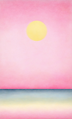 JPG 바다 분홍색 일러스트 자연 새해 풍경 사람없음 태양 일출 국내일러스트 AI일러스트 AI콘텐츠 자연요소 컬러 노을 생태계 파일형식